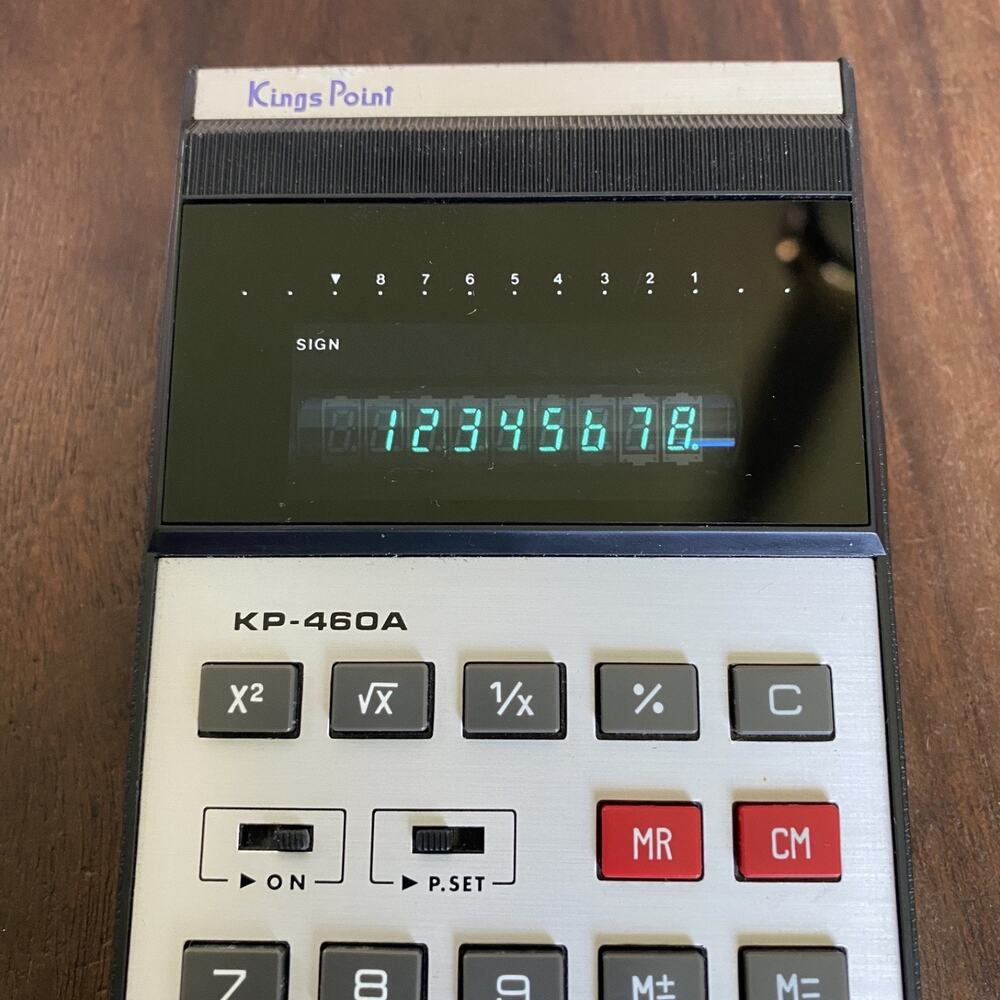 Vintage Kings Point KP-460A Calculator w/ Vinyl Case Working - Picture 5 of 10